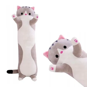 Dlouhá kočka světle šedá